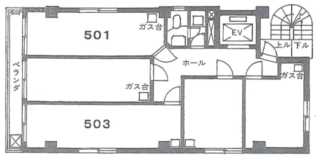 太陽ビル501 間取り図