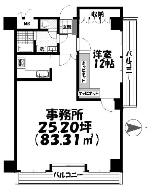 PISO池袋206 間取り図