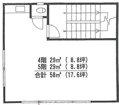 長谷川ビル4F～5F 間取り図