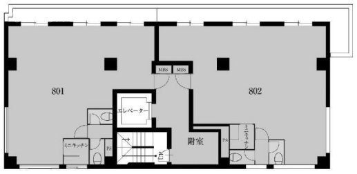 亀戸トーセイビルⅡ8F 間取り図