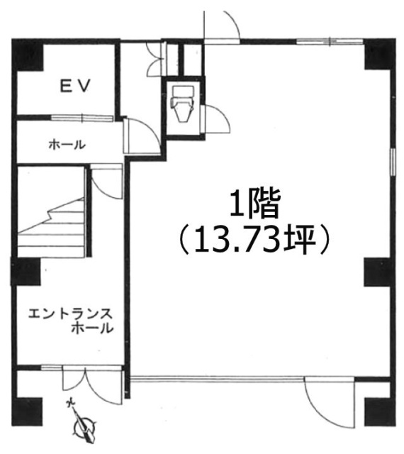 センチュリー元麻布1F 間取り図