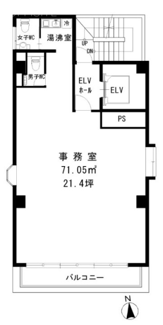 SK美土代町ビル8F 間取り図