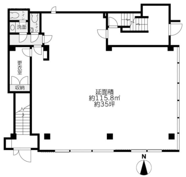 尾山台QSハイム1F 間取り図