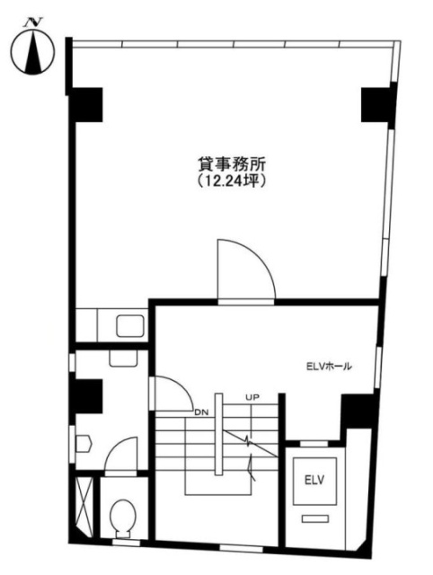 山口ビル4F 間取り図