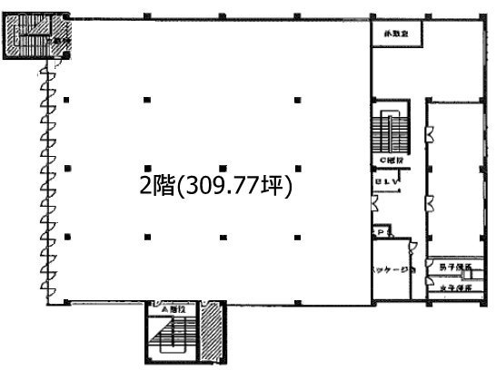 正興東ビル2F 間取り図