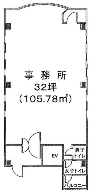 万代目黒ビル6F 間取り図