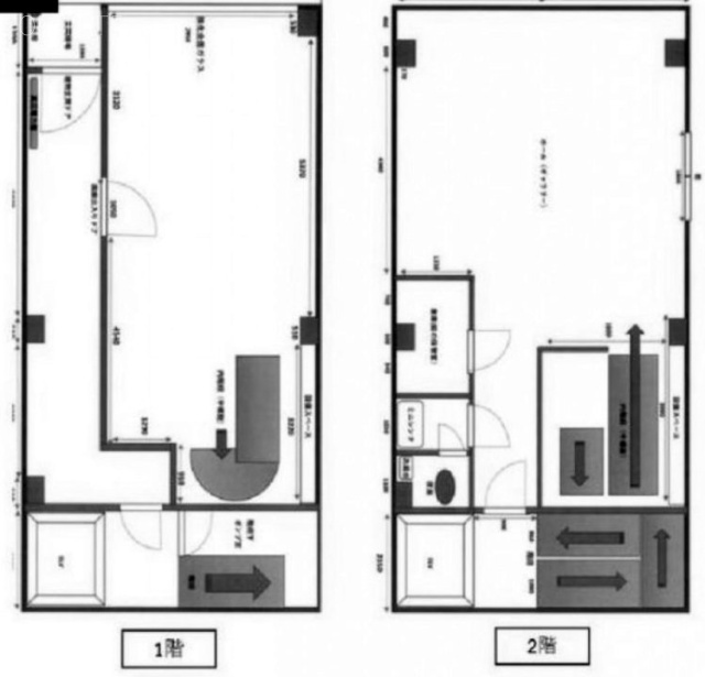 ホワイト銀座ビル1F～2F 間取り図