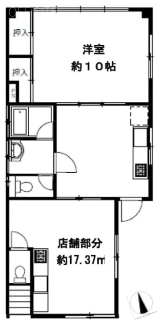 レストフル武蔵野ビル1F 間取り図