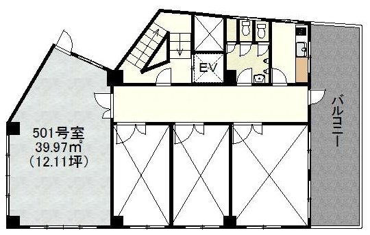 第一シルバービル501 間取り図