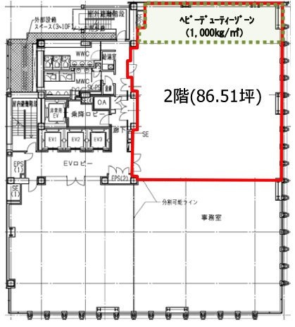 住友商事錦町ビル2F 間取り図