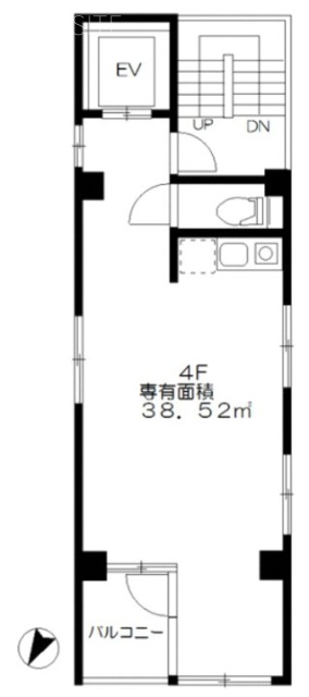 麻布IHビル4F 間取り図