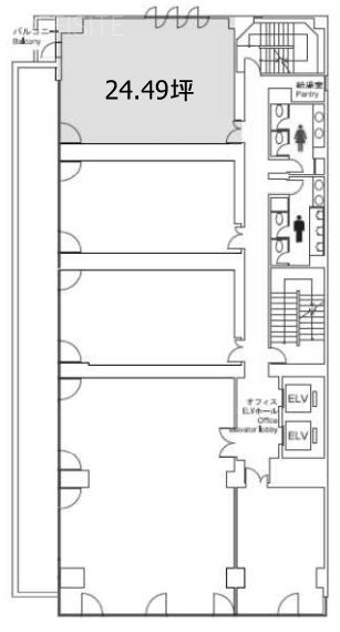 日総第13ビルA 間取り図