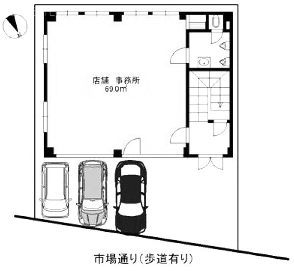 玉安ビル1F 間取り図