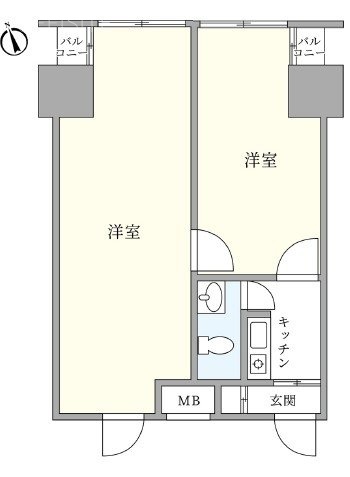 ノア渋谷508・509 間取り図