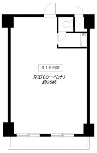 西新宿ダイヤモンドパレス915 間取り図