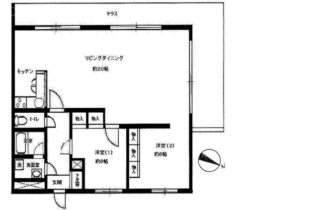南青山サマリヤマンション704 間取り図