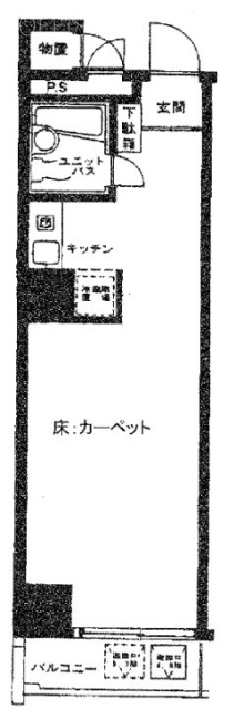 ストークベル浜松町501 間取り図
