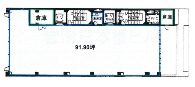 岩清日本橋ビル5F 間取り図