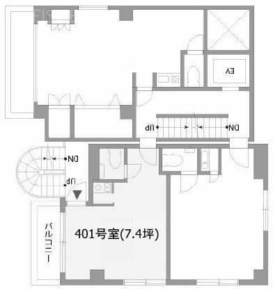 タカラビル401 間取り図