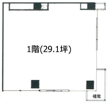 ガーデンハウス蛭田ビル1F 間取り図