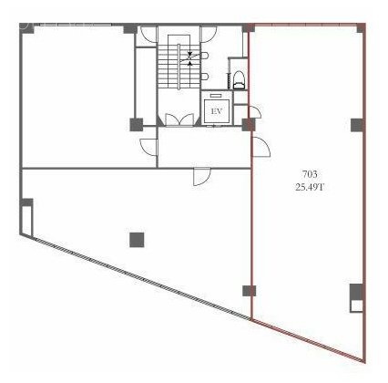 三久ビル703 間取り図