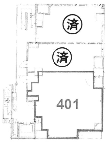 三経85ビル401 間取り図