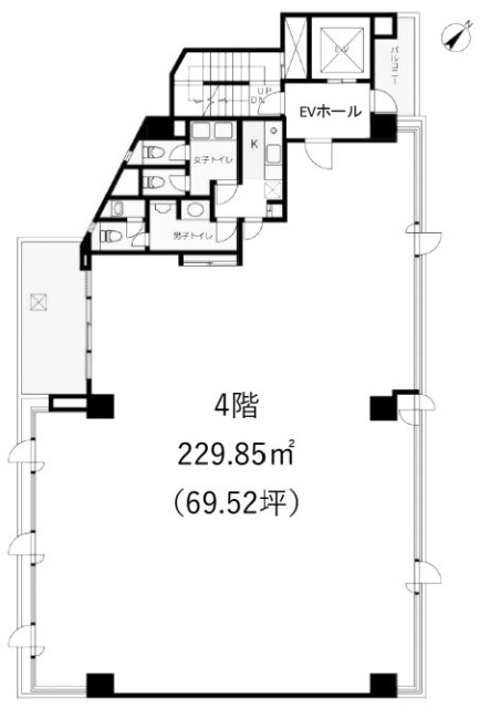 小杉ビル青葉台4F 間取り図