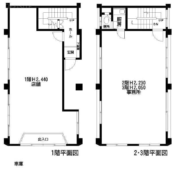 南平台ファダンビル1F～3F 間取り図