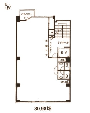 中羽ビル3F 間取り図