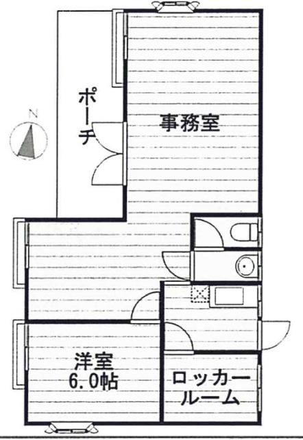 拝島ハイツビル1F 間取り図