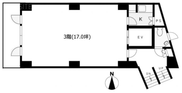 信菱(しんりょう)ビル3F 間取り図