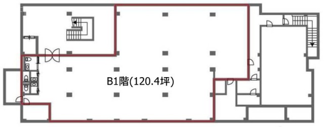 プラチナコート広尾B1F 間取り図