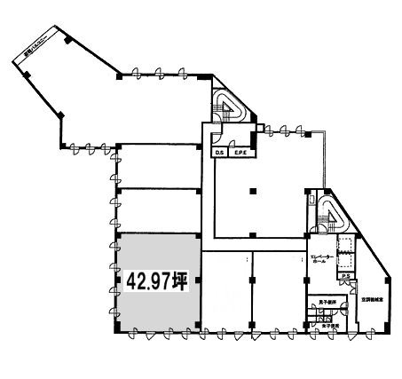 ヨコハマジャスト1号館ビルD 間取り図