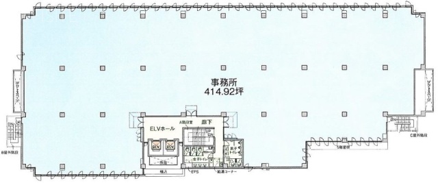 芝公園3丁目ビル6F 間取り図