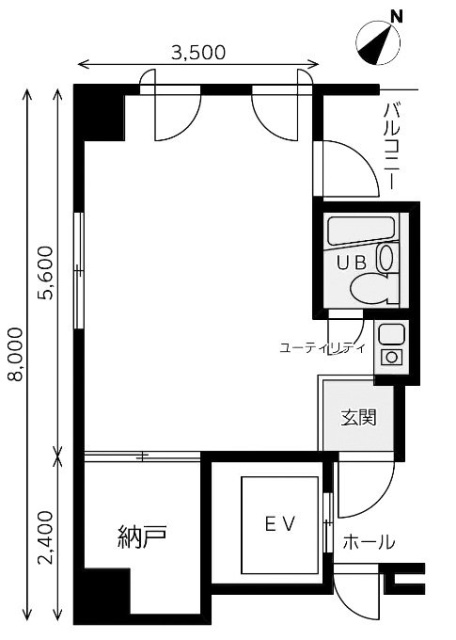 ストークMIZUQビル501 間取り図