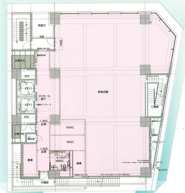 内神田渋谷ビル2F 間取り図