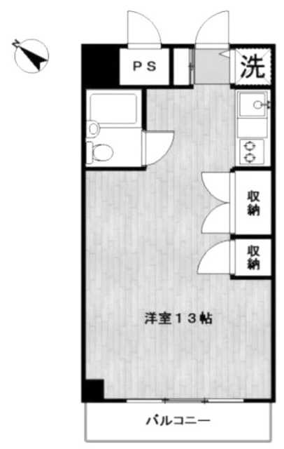 飯田橋ハイタウン1120 間取り図