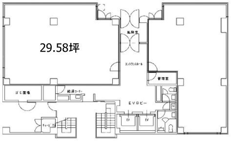 神楽坂喜多川ビルA 間取り図