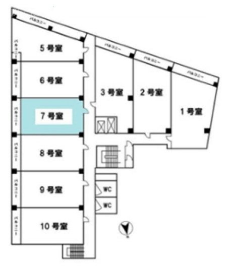 新陽ビル高田馬場1107 間取り図