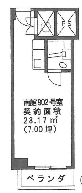 岡三桜丘南館ビル903 間取り図