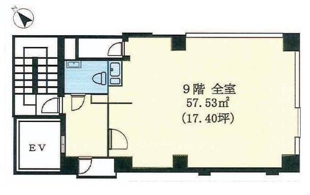 御成門ビル9F 間取り図