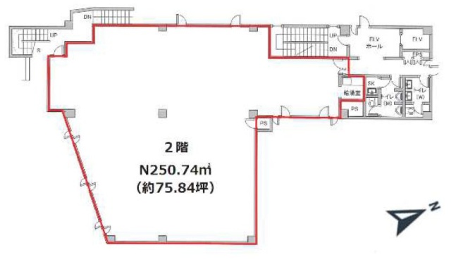 HB平河町ビル2F 間取り図