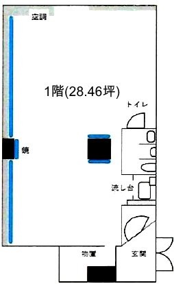 エル・アルカサルフジ1F 間取り図