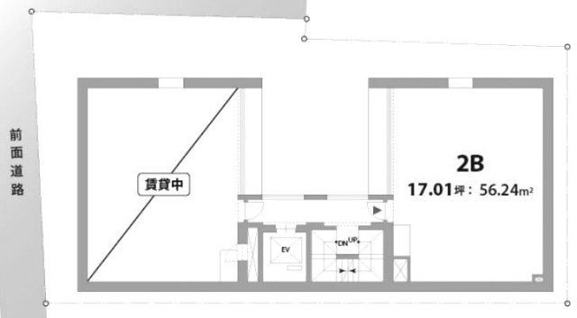 アオヤマアールナツノビルB 間取り図