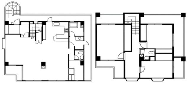 DeLCCS千駄ヶ谷3F～4F 間取り図