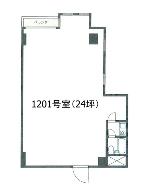 ツオード千住壱番館1201 間取り図