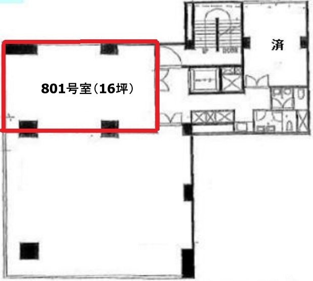 松慶(しょうけい)ビル801 間取り図