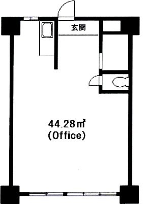 アベニュー高輪405 間取り図