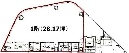 ツインタワービルウエスト1F 間取り図