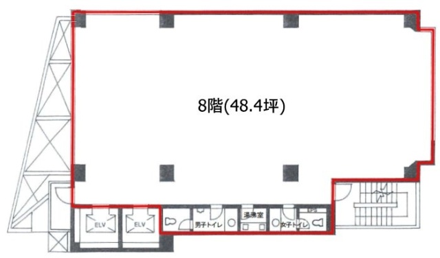 渋谷イースト(SHIBUYA EAST)ビル8F 間取り図